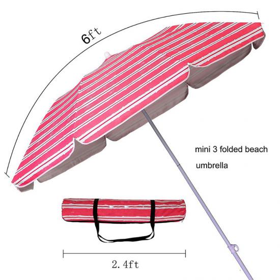 Portable Beach Umbrella for Air Travel