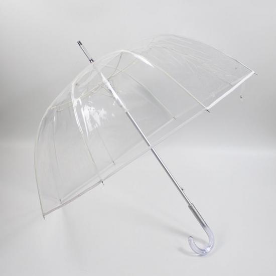 16 Ribs Walking Stick Plastic Umbrella